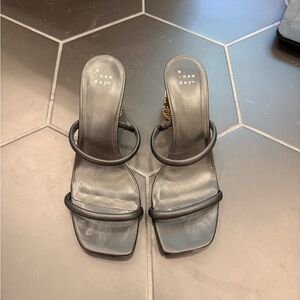 A New Day Black Strappy Heels